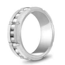 Charger l'image dans la galerie, Bague ARZ Steel Acier Inoxydable Argent - Silver Steel Ring - Bijou Homme - Man Jewelry - Montréal Québec