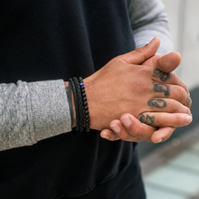 Charger l'image dans la galerie, Bracelet ARZ Steel Acier Inoxydable Noir - Black Steel - Bijou Homme - Man Jewelry - Montréal Québec