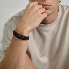 Charger l'image dans la galerie, Bracelet ARZ Steel Acier Inoxydable Noir - Black Steel - Bijou Homme - Man Jewelry - Montréal Québec