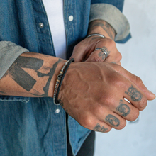 Charger l'image dans la galerie, Bracelet ARZ Steel Acier Inoxydable Argent - Silver Steel - Bijou Homme - Man Jewelry - Montréal Québec