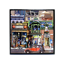 Charger l'image dans la galerie, Petit tableau magnétique (aimant) coloré - À l'ombre du centre-ville