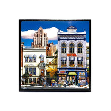 Charger l'image dans la galerie, Place du marché tableau fait main Montréal magnétique