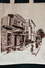 Charger l'image dans la galerie, montreal famous bagel print tote bag sac en toile imprimé à la main quebec artisanat local