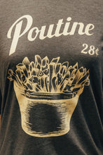 Charger l'image dans la galerie, Dessin poutine fait main montréal drawing poutine quebec meal dish official canada old green shade kaki vert foncé forêt