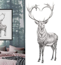 Charger l'image dans la galerie, Illustration animalière ''Les Majestueux'' - Chevreuil en cœur