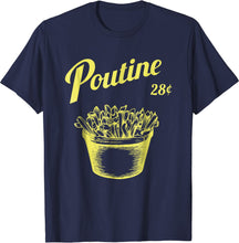 Charger l'image dans la galerie, T-shirt Poutine Bleu