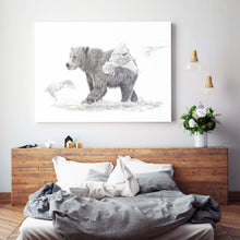 Charger l'image dans la galerie, lifestyle wall art for bedroom living room house home decor grizzly bear birds