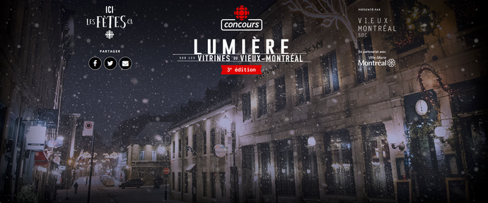 Concours vitrine de Noël du Vieux-Montréal