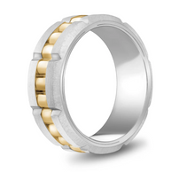 Charger l&#39;image dans la galerie, Bague à rotation 8 mm (or/argent)
