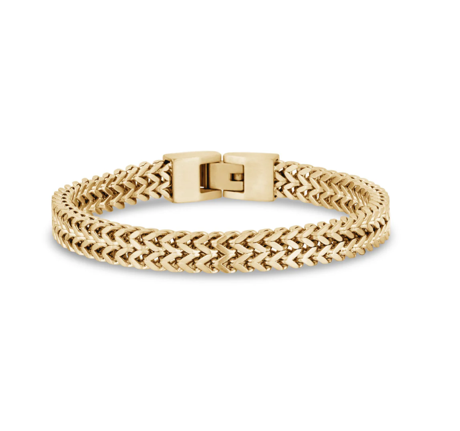 Bracelet double Franco 8 mm en or