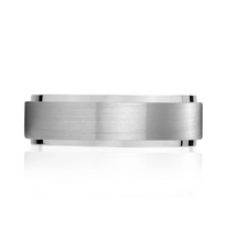 Charger l&#39;image dans la galerie, Bague 7 mm mate et brillante (acier)
