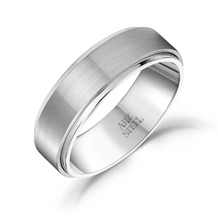 Charger l&#39;image dans la galerie, Bague 7 mm mate et brillante (acier)
