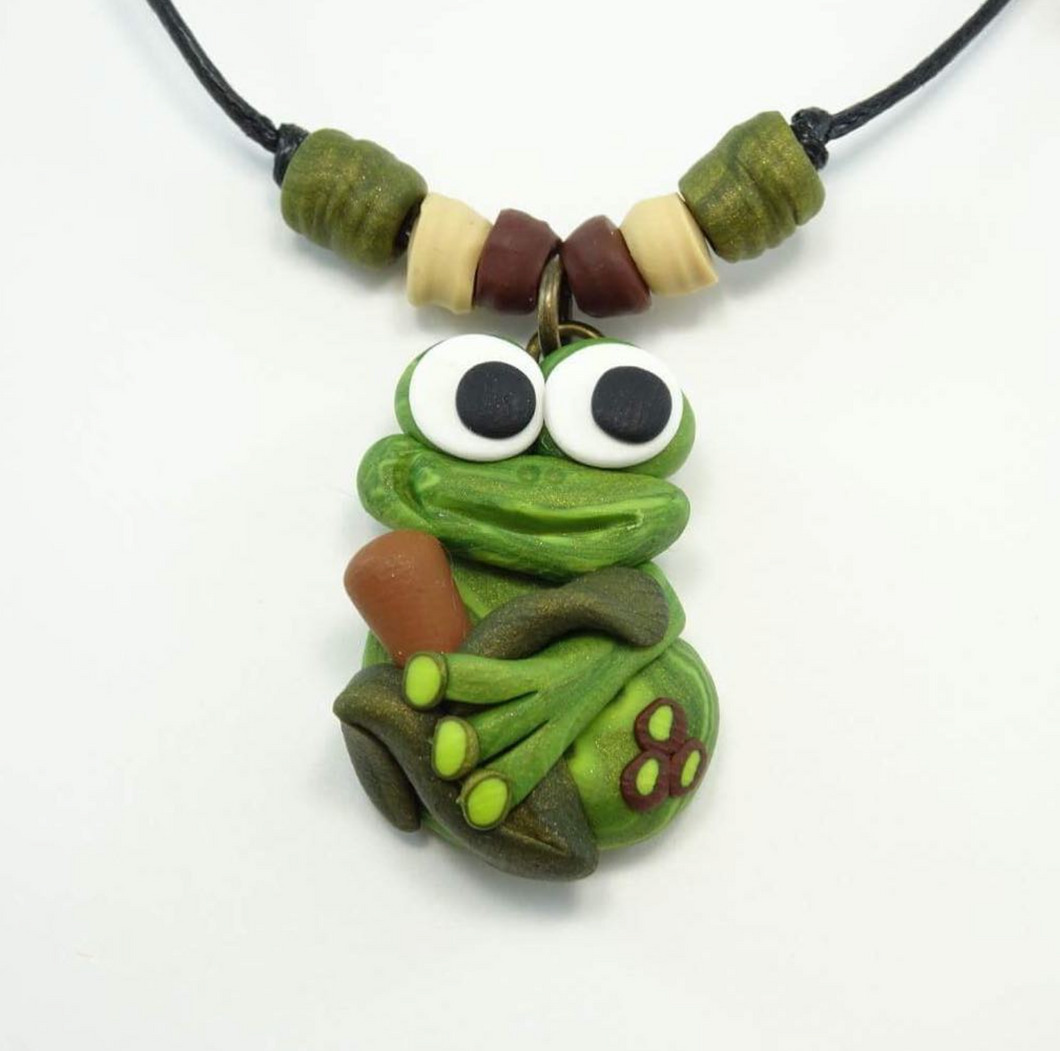 Collier pour enfant Grenouille - Art Éli