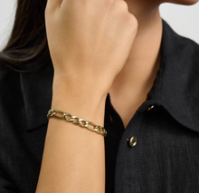 Charger l&#39;image dans la galerie, Bracelet à mailles Figaro 7 mm en or

