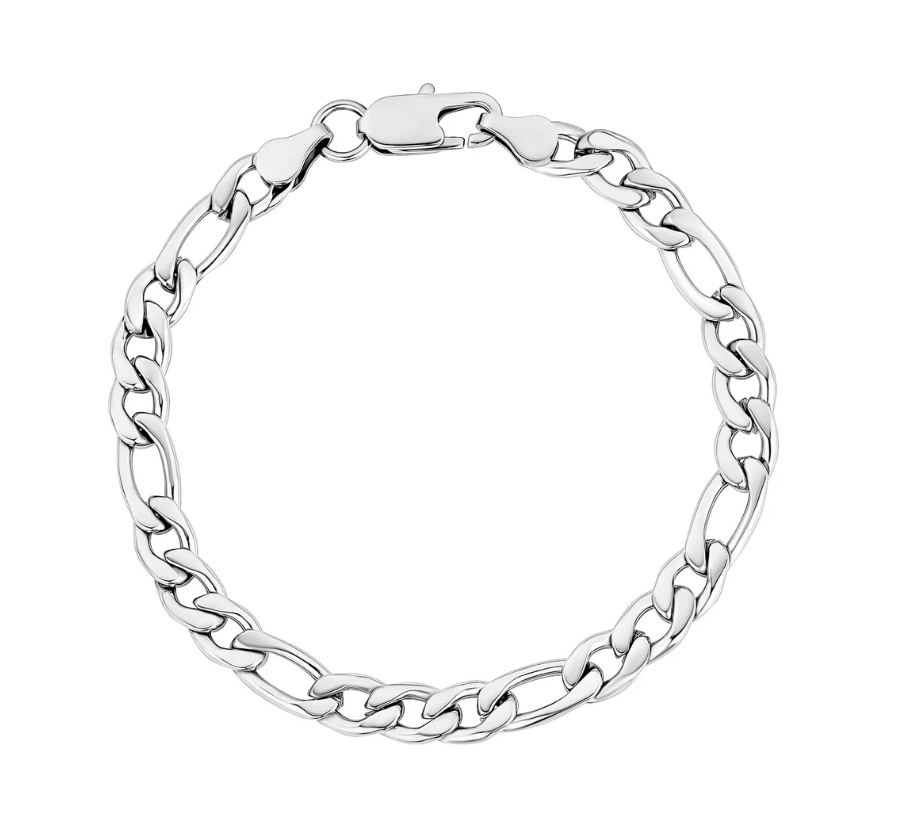 Bracelet à mailles Figaro 7 mm