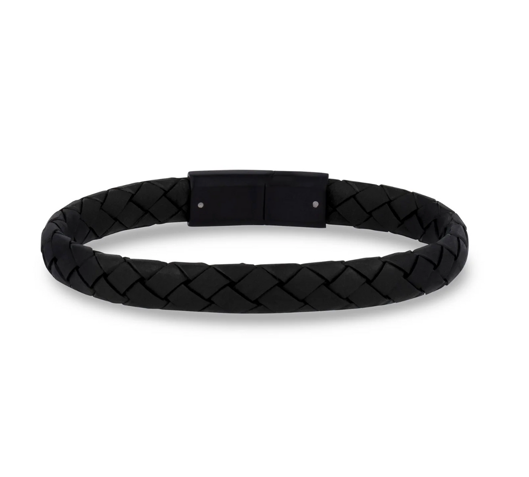 Bracelet en cuir plat de 8 mm