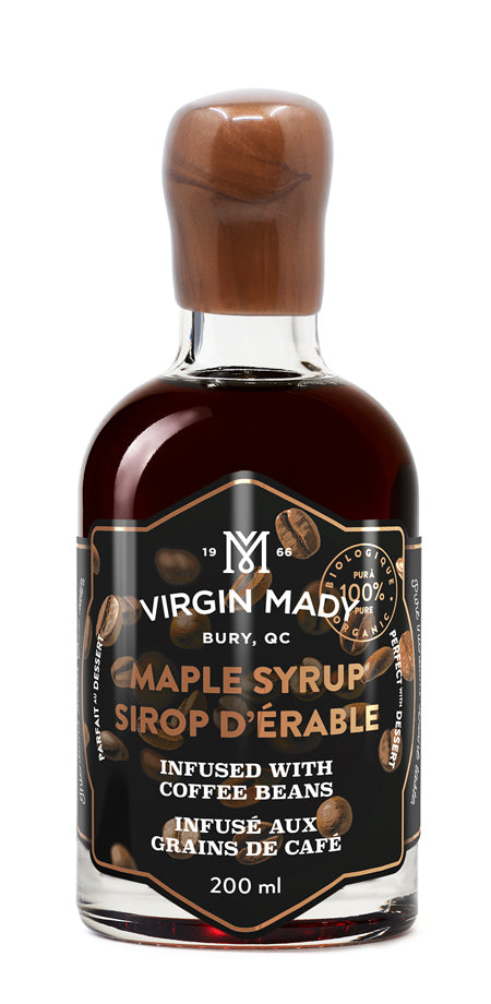 Sirop d'érable infusé aux grains de café - Virgin Mady